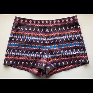 J. Crew Cotton Pique Shorts in Gemstones Print
